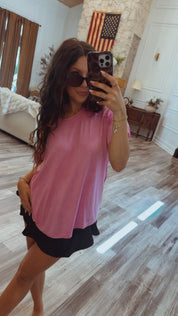 Black Athletic Flowy Skort