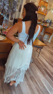 Sassy White Lace Skirt