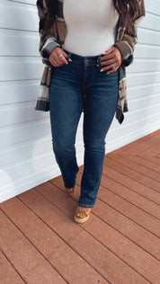 Judy Blue Dark Wash Boot Cut Petite Denim