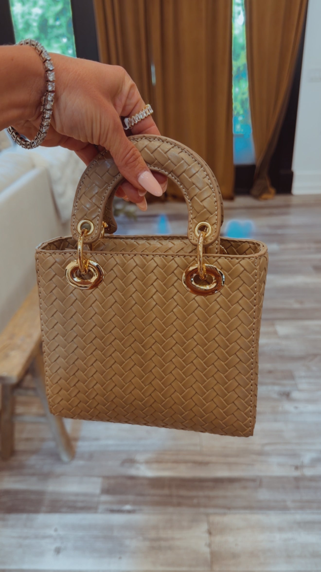 Light Mocha Wovern Handbag