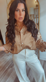 “THE MIRANDA” Cream Luxe Slacks
