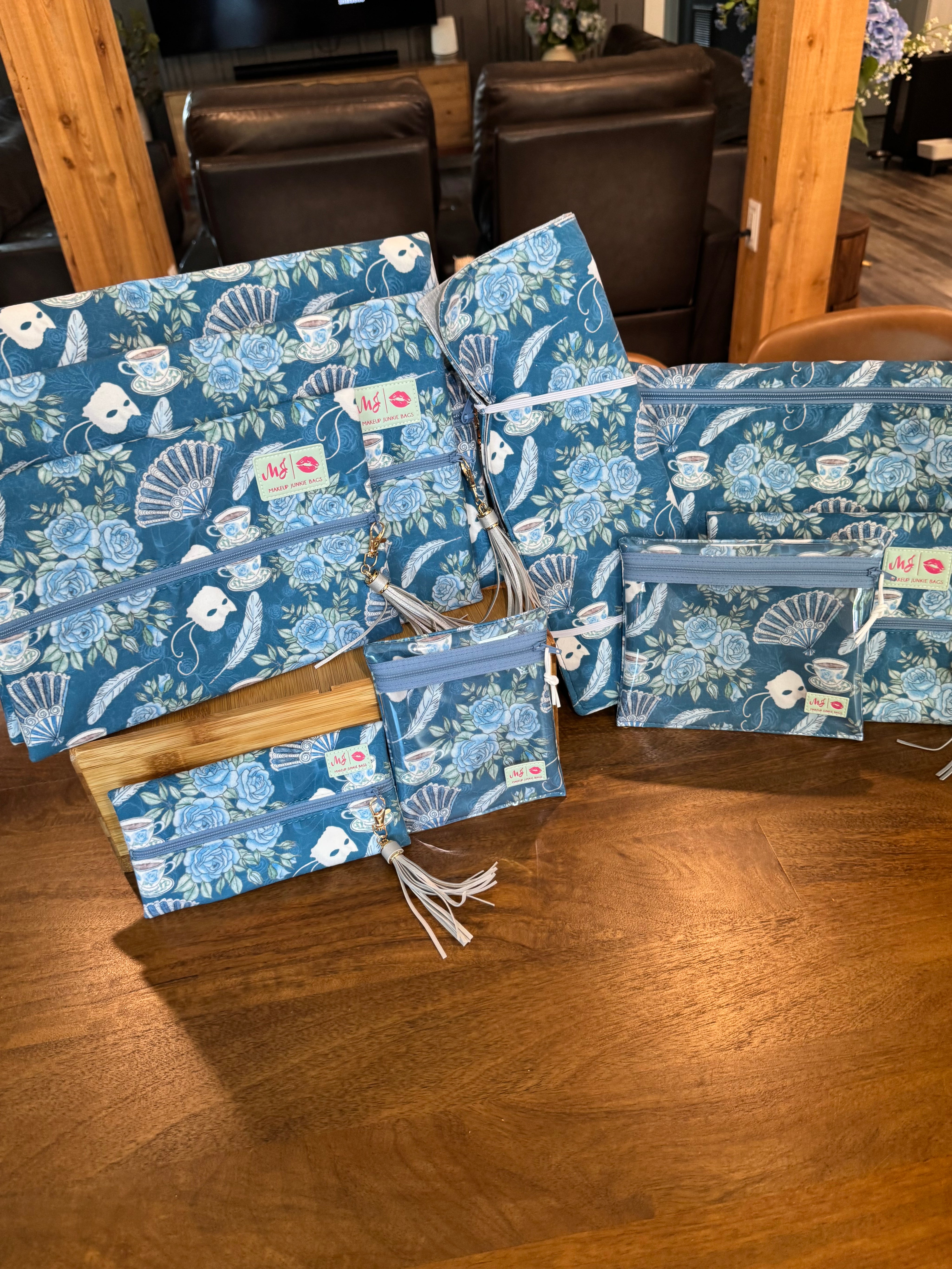 Jeaneane's Custom Make Up Junkie Bag Victorian Tea Party