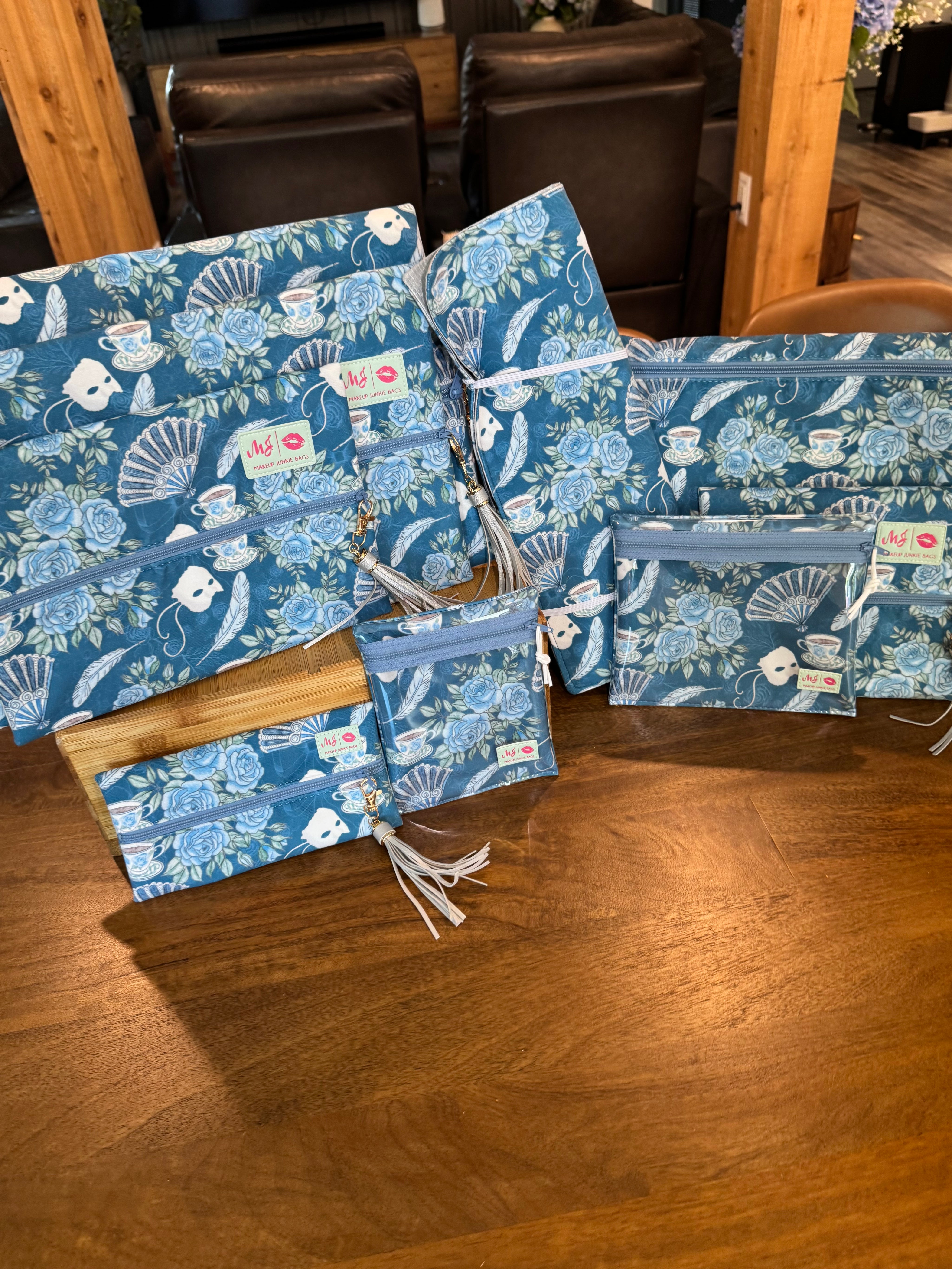 Jeaneane's Custom Make Up Junkie Bag Victorian Tea Party