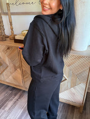 Ultra Soft Black Zip Up Hoodie