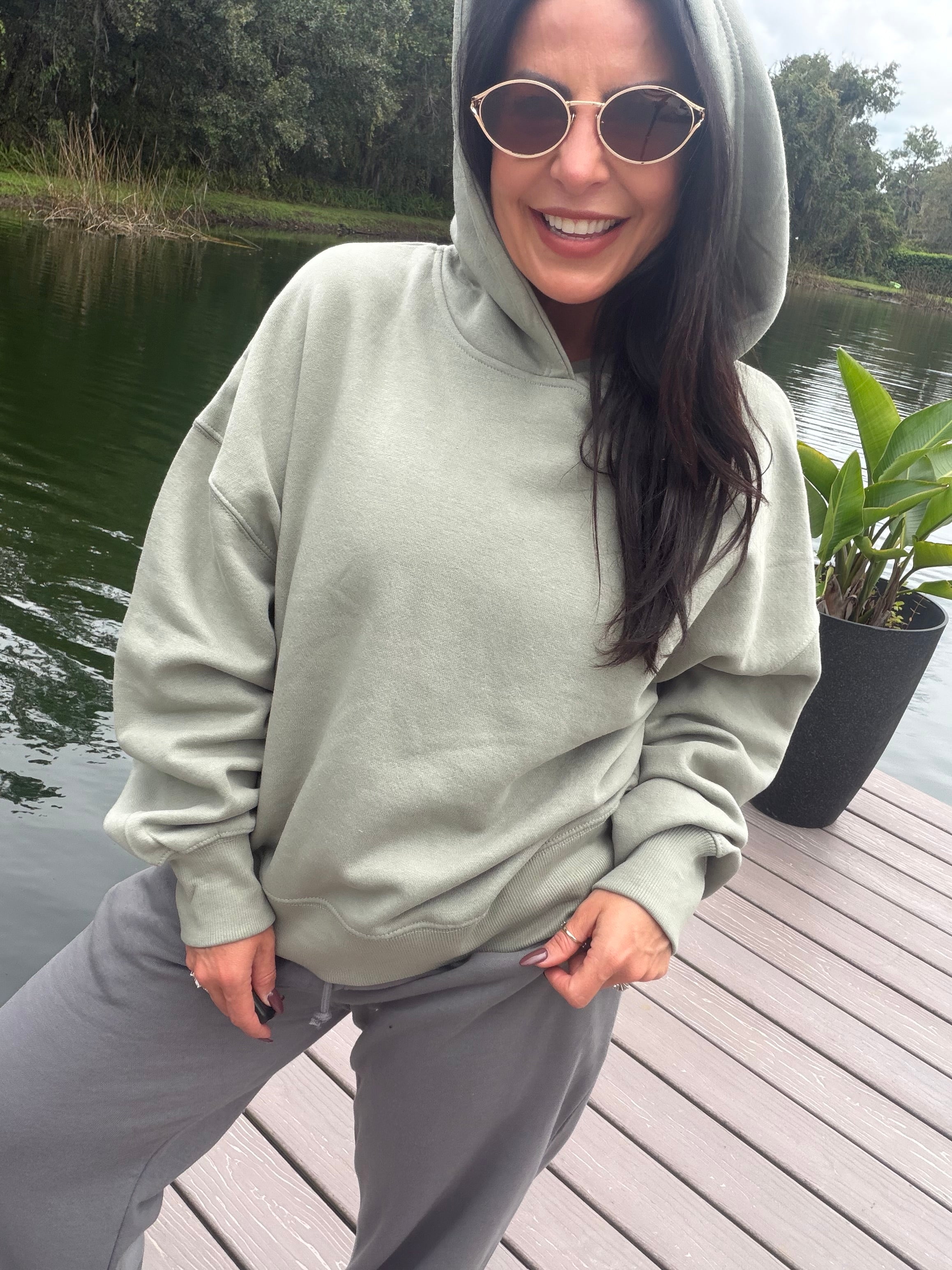 Heaven Soft Light Olive Hoodie