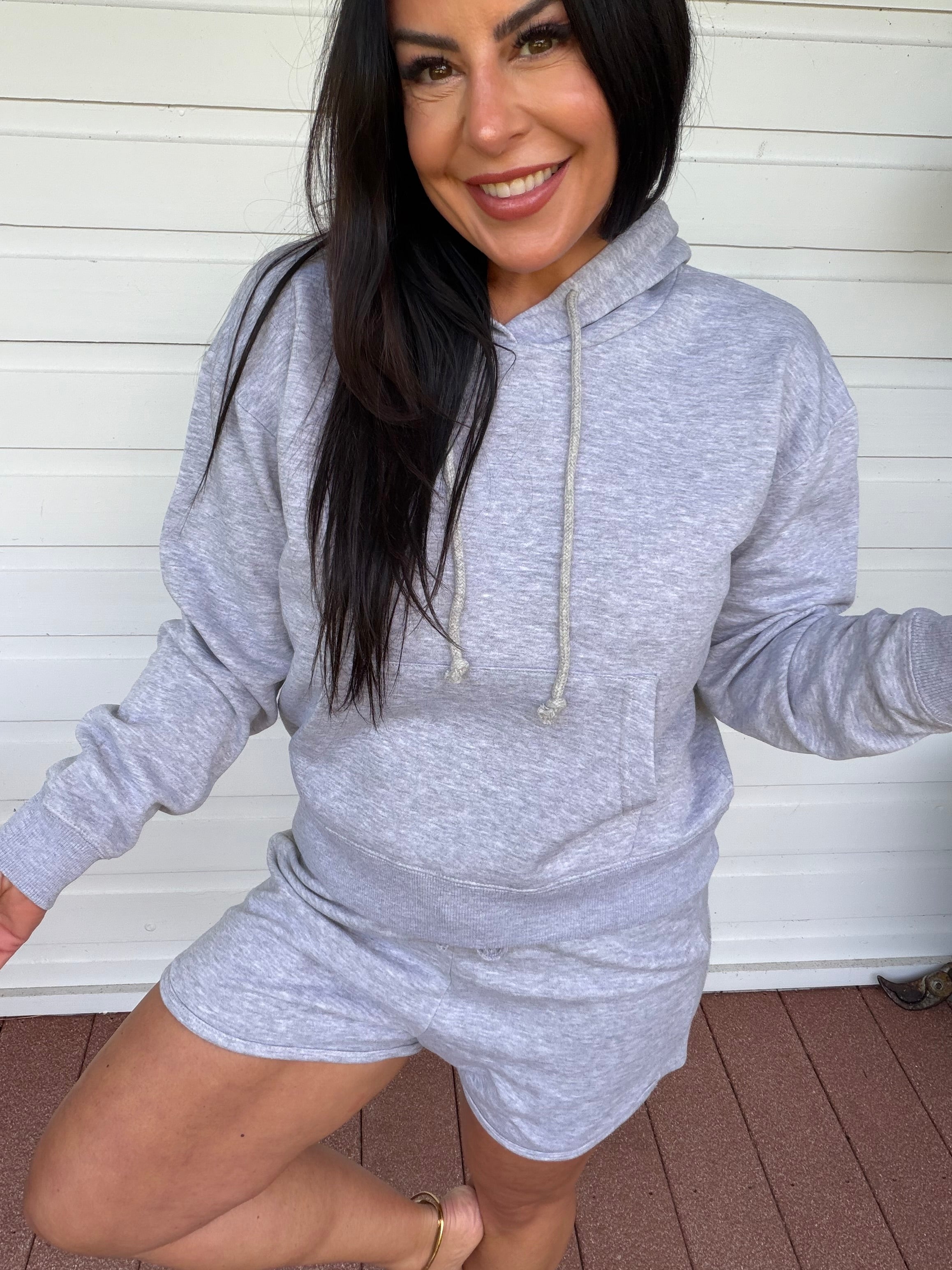 Heaven Soft Heathered Grey Hoodie
