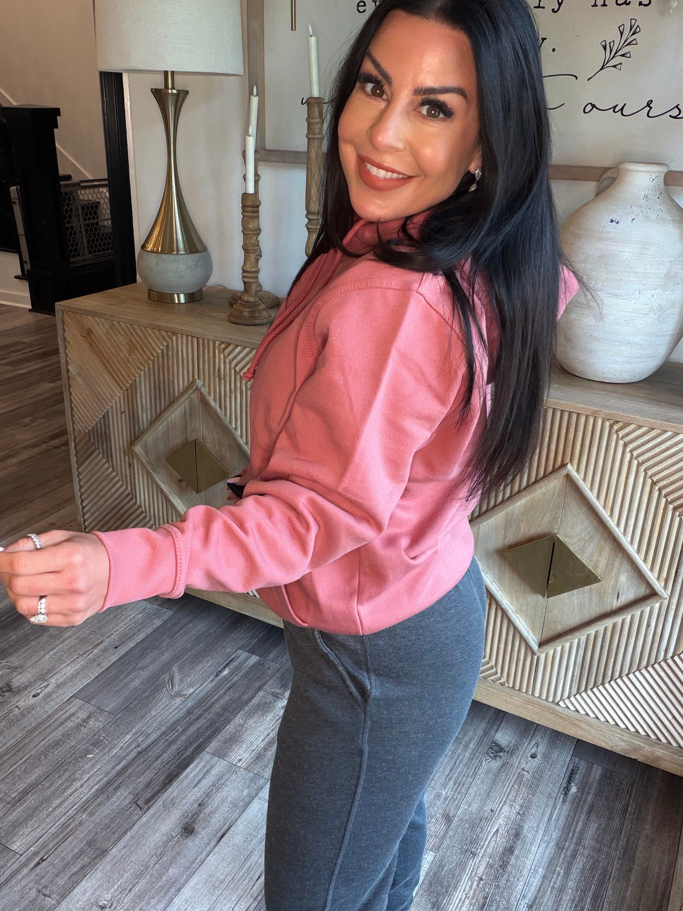 Heaven Soft Mauve Long Sleeve Hoodie