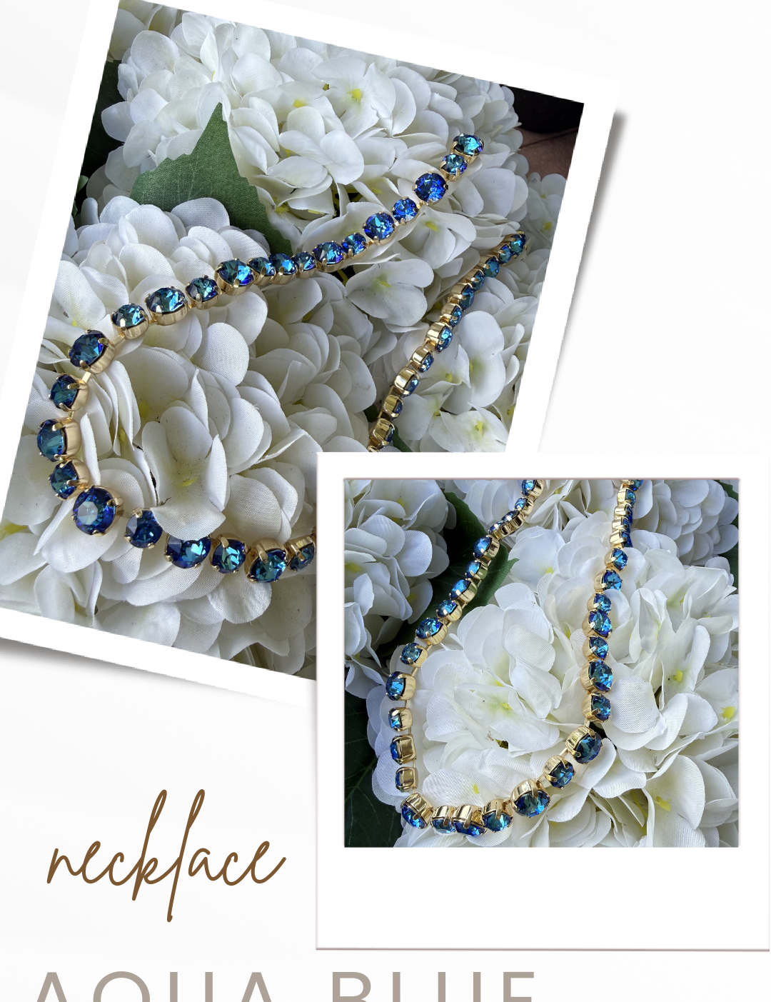 Diva Bling Crystal and Gold Necklace