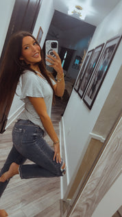 Heather Grey Short Sleeve Top