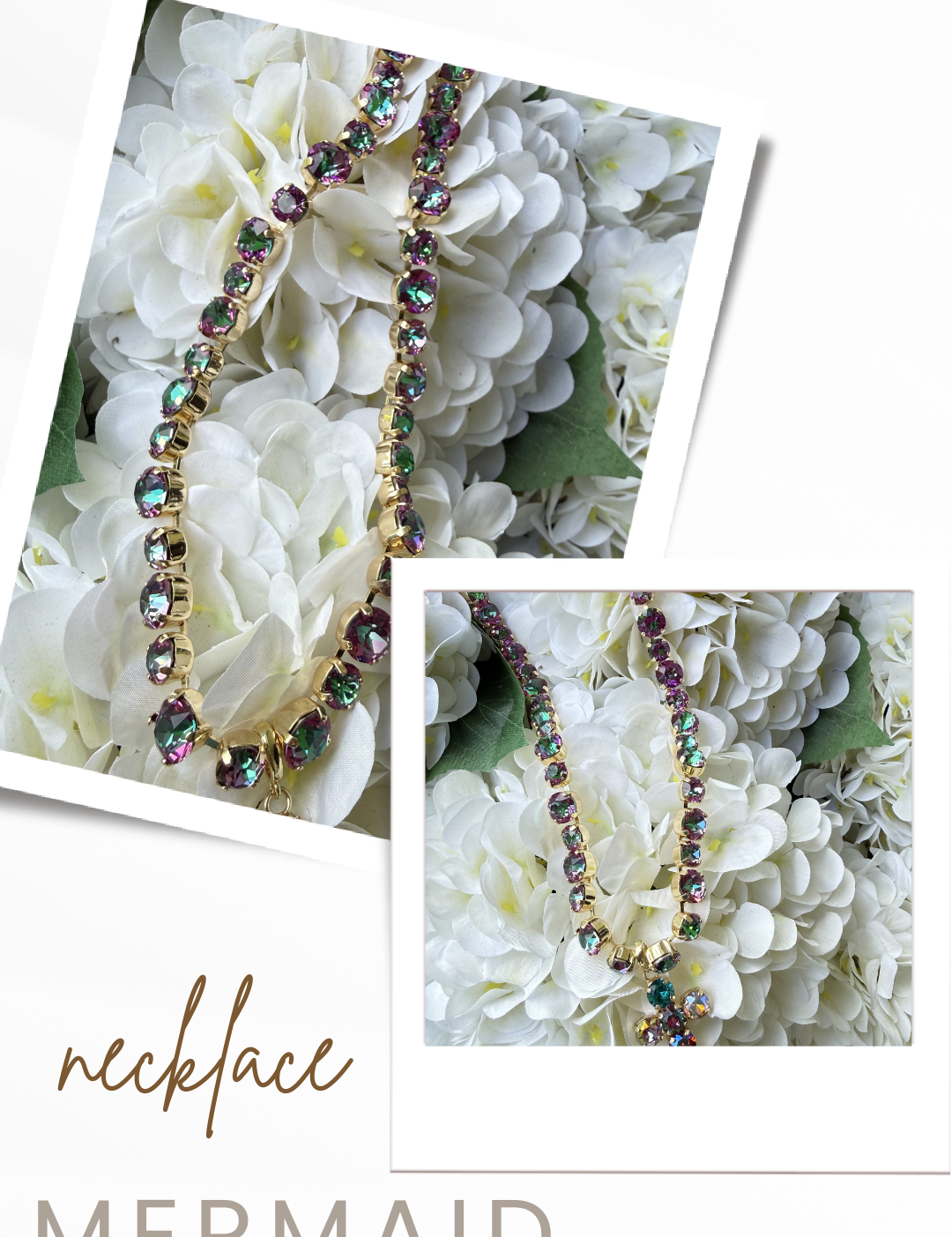 Diva Bling Crystal and Gold Necklace
