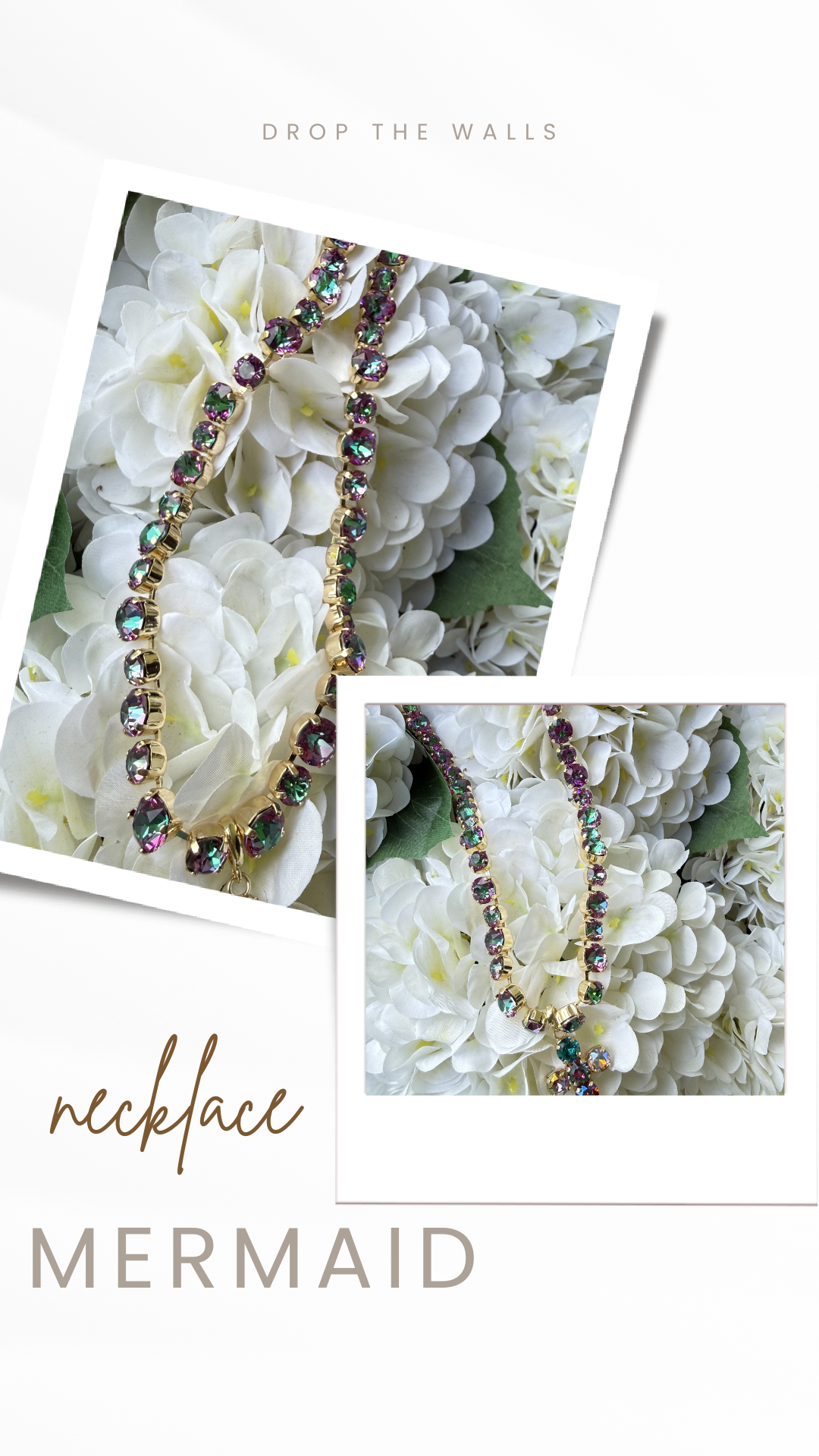 Diva Bling Crystal and Gold Necklace