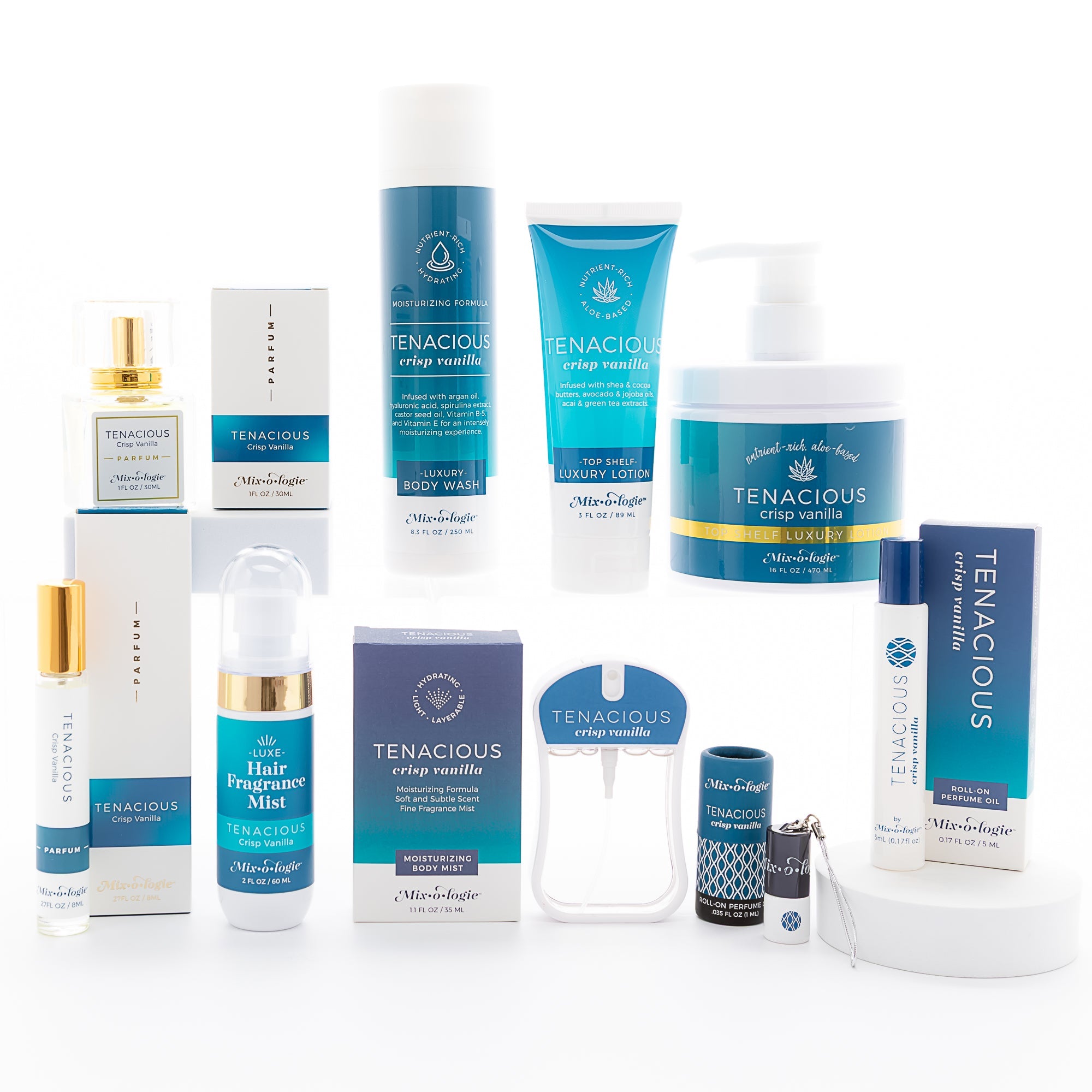 ALL-TENACIOUS_CRISP_VANILLA_collection_on_white_background_SNG_MBM_TSL_HAIR-MIST_BW_PFM-8ML_PFM-30ML_TUB_MRB.jpg