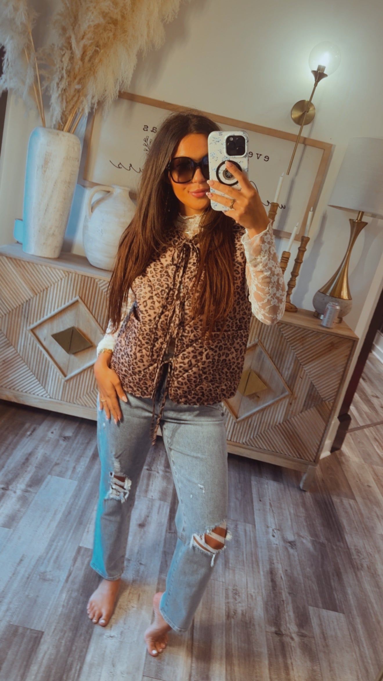 Ivory Lace Floral Top