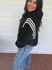 Ultra Soft Black Quarter Zip Jacket