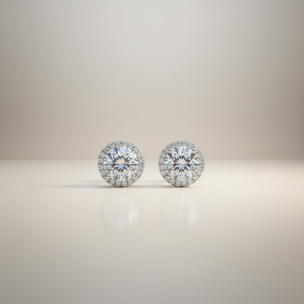 Bella Neane Stunning Round Stud Earrings