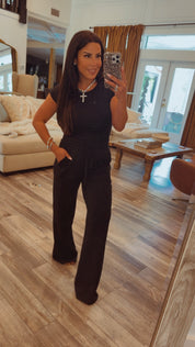 Ultra Soft Cooling black Short Sleeve Top