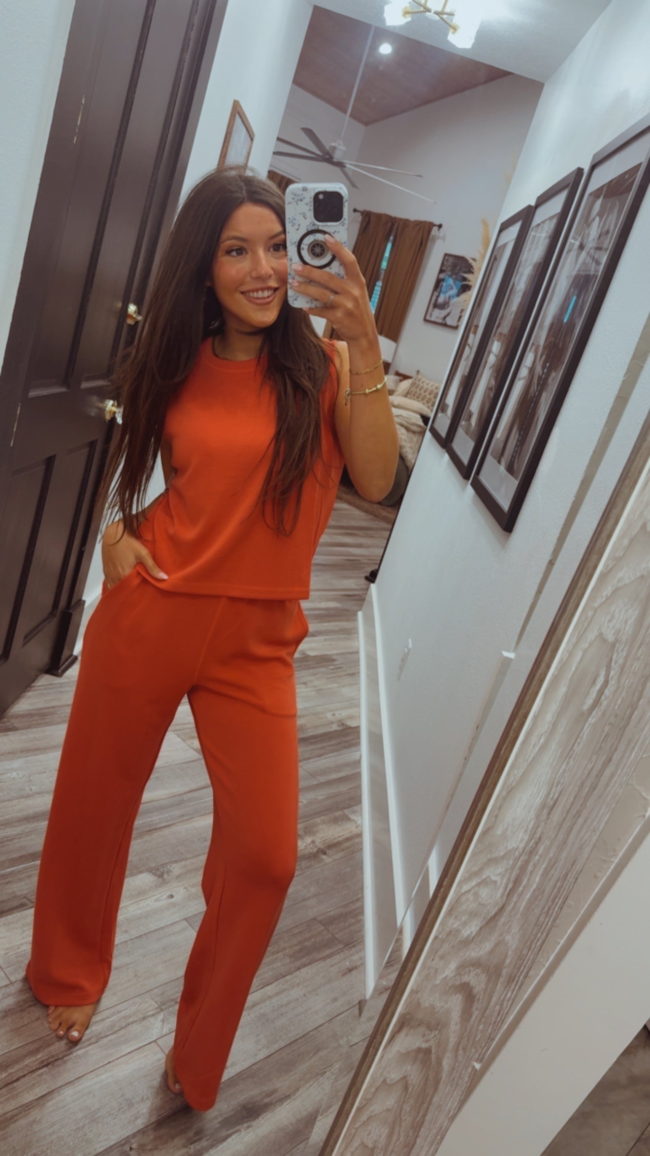 Heaven Soft Brick Loose Fit Top Jogger Set