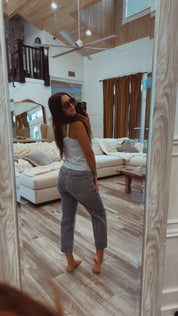 Judy Blue High waist Destroy Crop Wide Leg Jeans