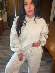 Light Grey Long Sleeve Hoodie