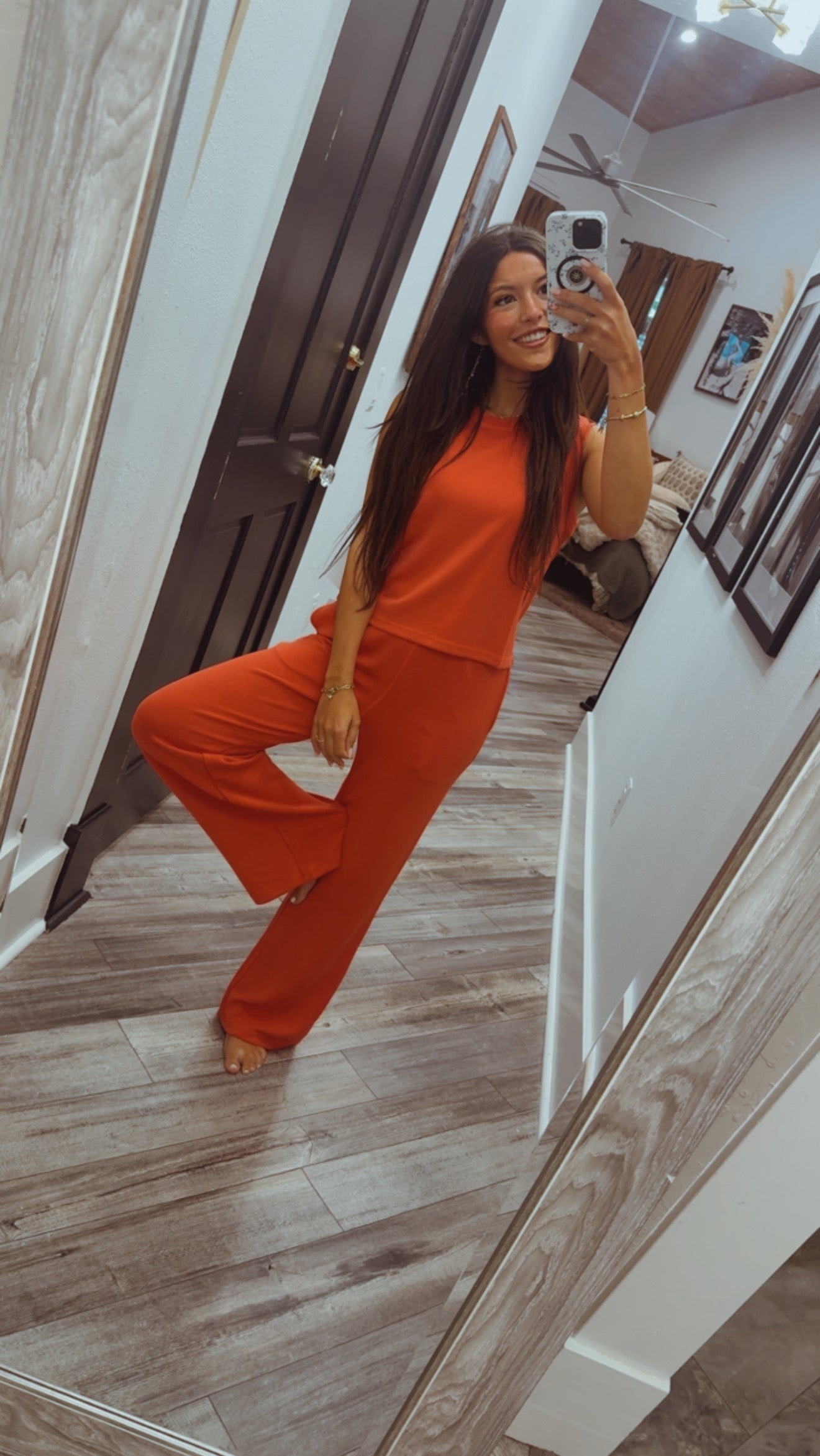 Heaven Soft Brick Loose Fit Top Jogger Set