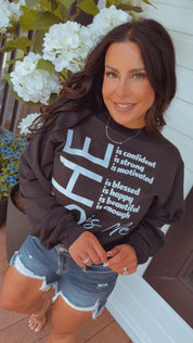 Black Crew Neck Shew Is Me