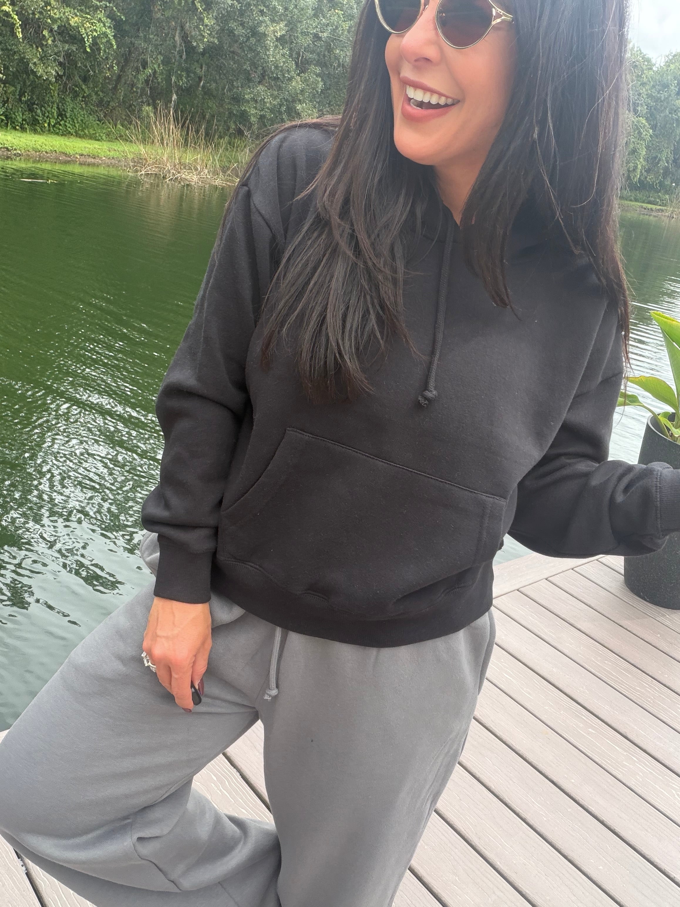 Heaven Soft Black Hoodie