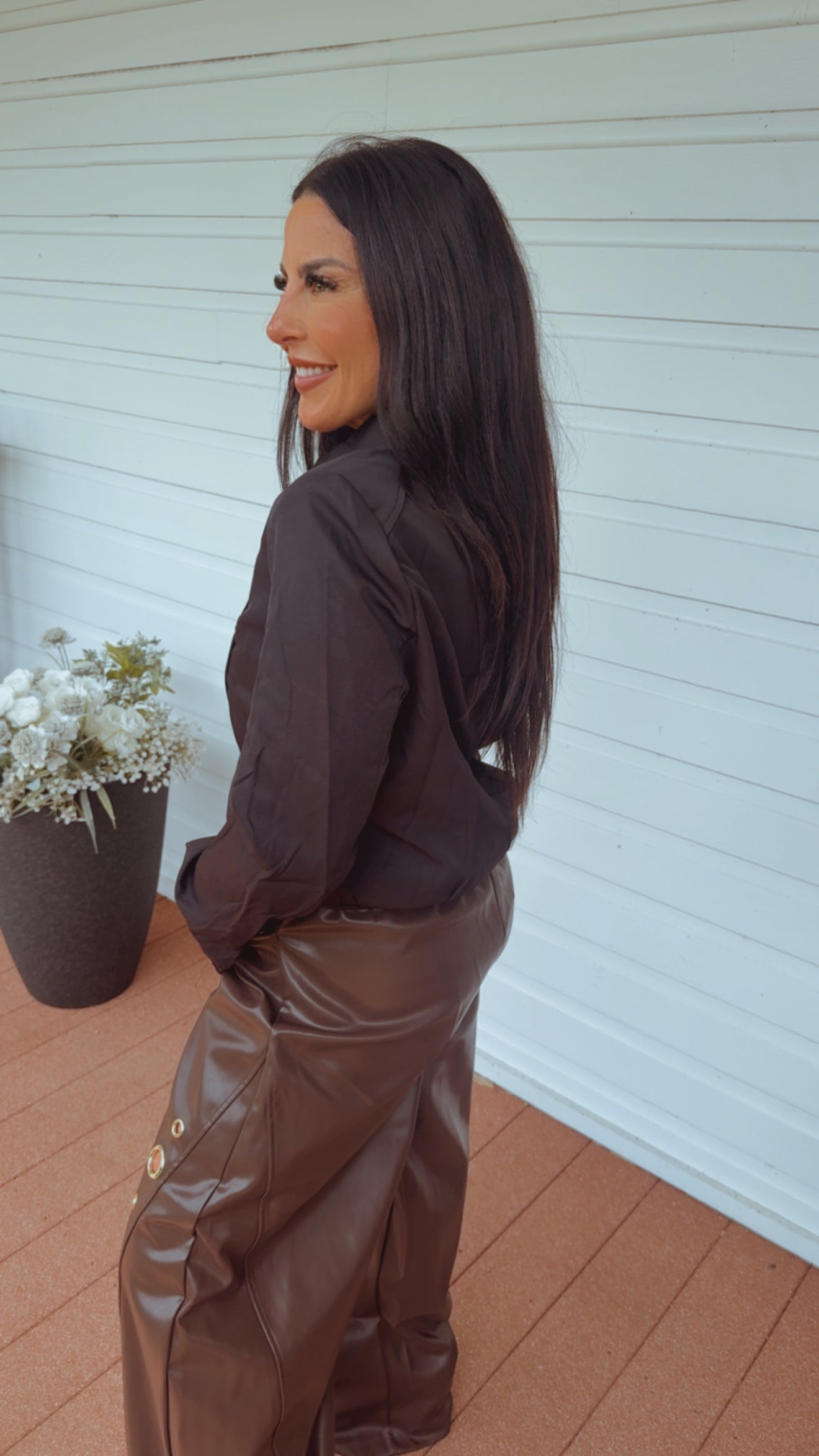 Luxe Black Zip Up Jacket