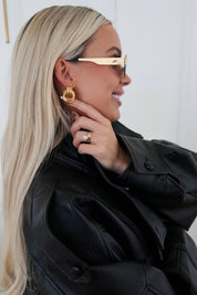 GOLD HARPER EARRINGS