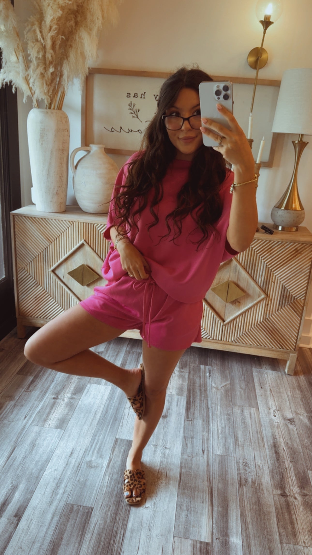 Ultra Soft Fuchsia Jogger Shorts