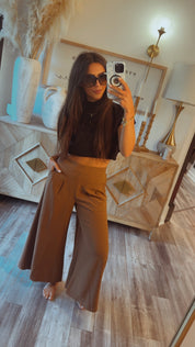 Chic Cafe Wide Leg Pants