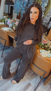 Charcoal  Ribbed Ultra Soft Joggers Stitch&Co