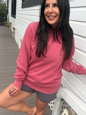 Barn Red Ultra Soft Loose Fit Crewneck