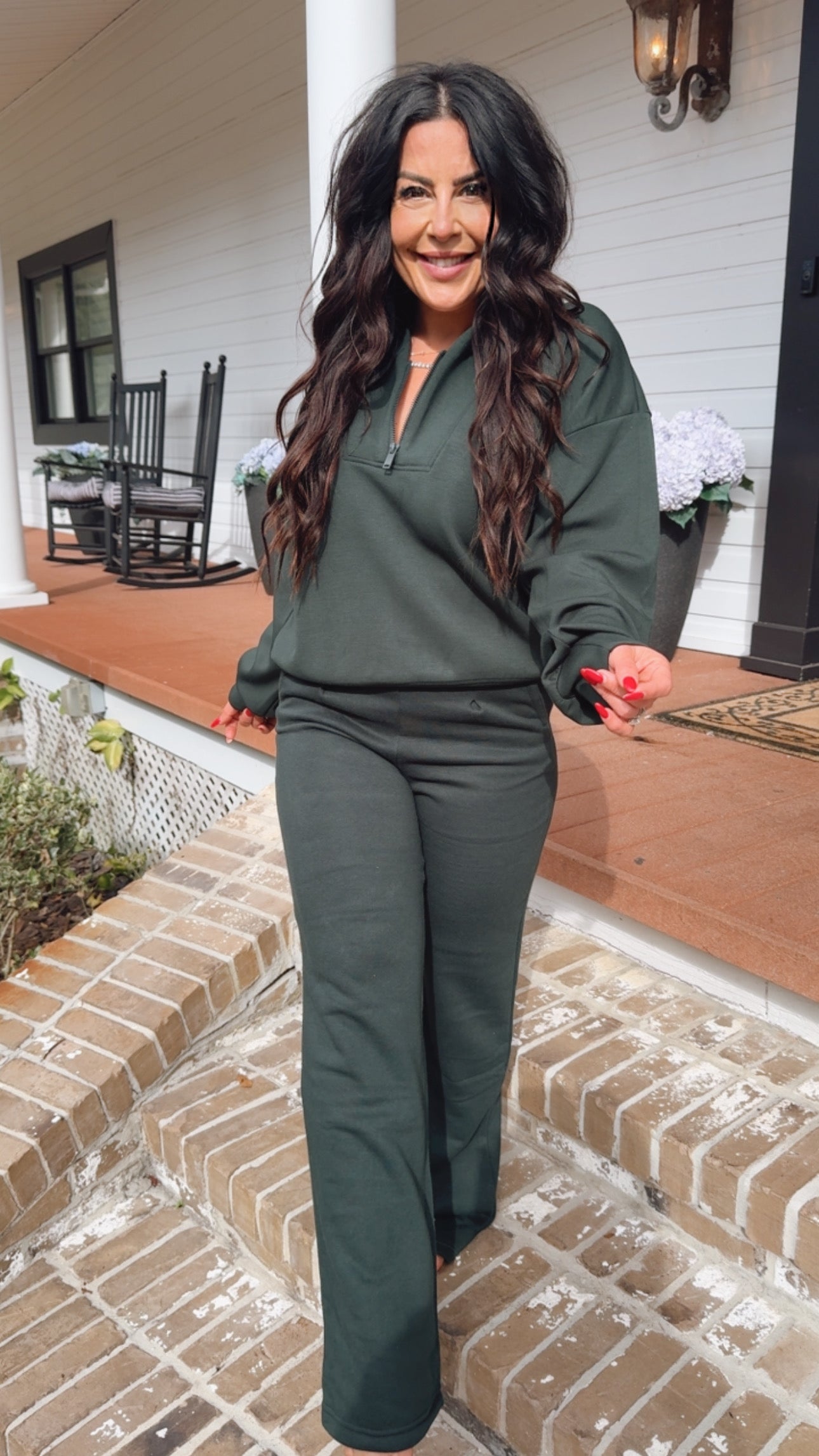 Green Luxe Raemode 1/4 Zip Jacket