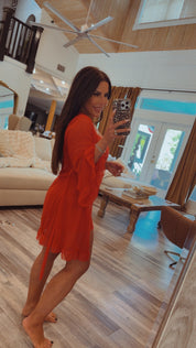 Jeaneanes 3 Piece Red Hott Lingerie and Robe PJ Set