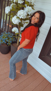 Judy Blue Medium High Wash Tummy Control Kick Flare Jeans