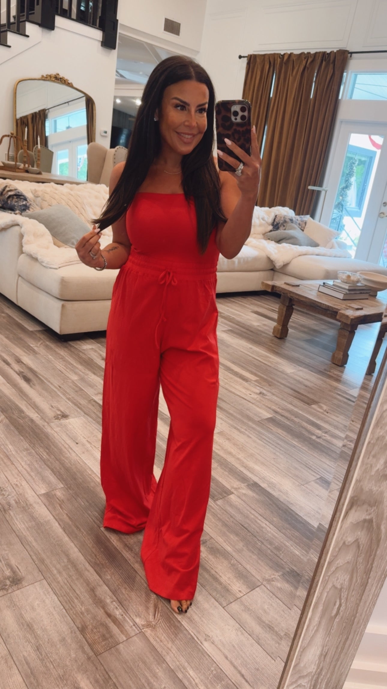 Sassy RED Sleeveless Jumpsuit