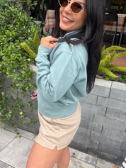 Ultra Light Green 1/4 Zip Jacket
