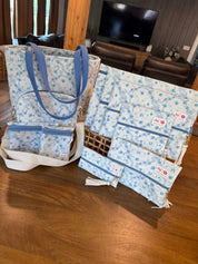 Jeaneane's Custom Make Up Junkie Bag Bows and Roses