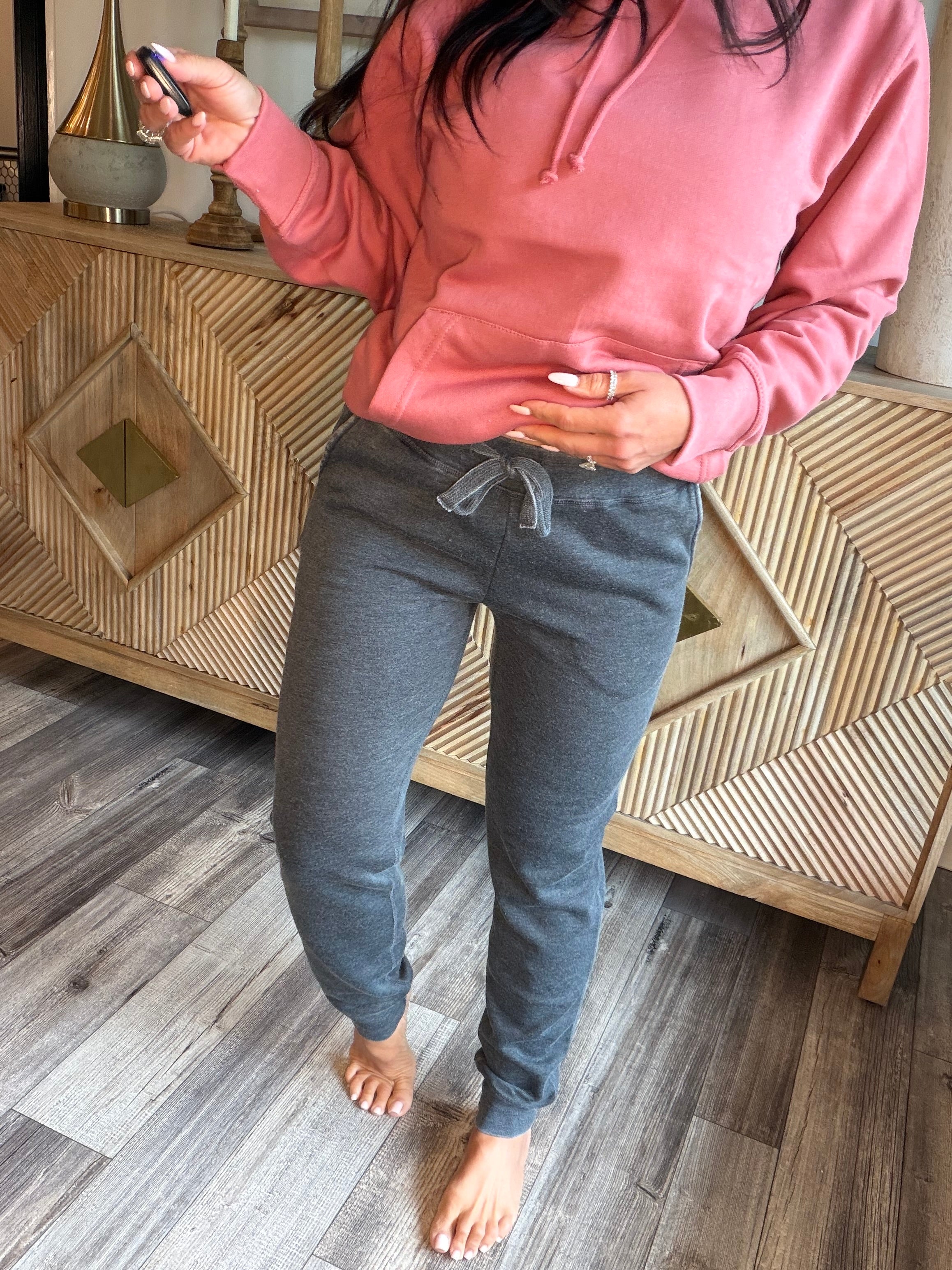 Black Wash Ultra Soft Loose Fit Joggers