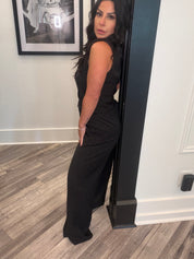 Diva Black Saprkle Vest and Pants Set