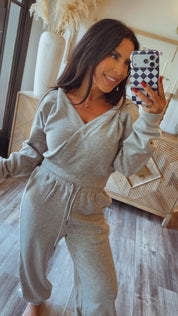 Stitch and CO Luxe Heather Grey Hoodie