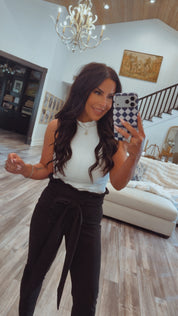 White High Neck Luxe Ultra Soft Bodysuit