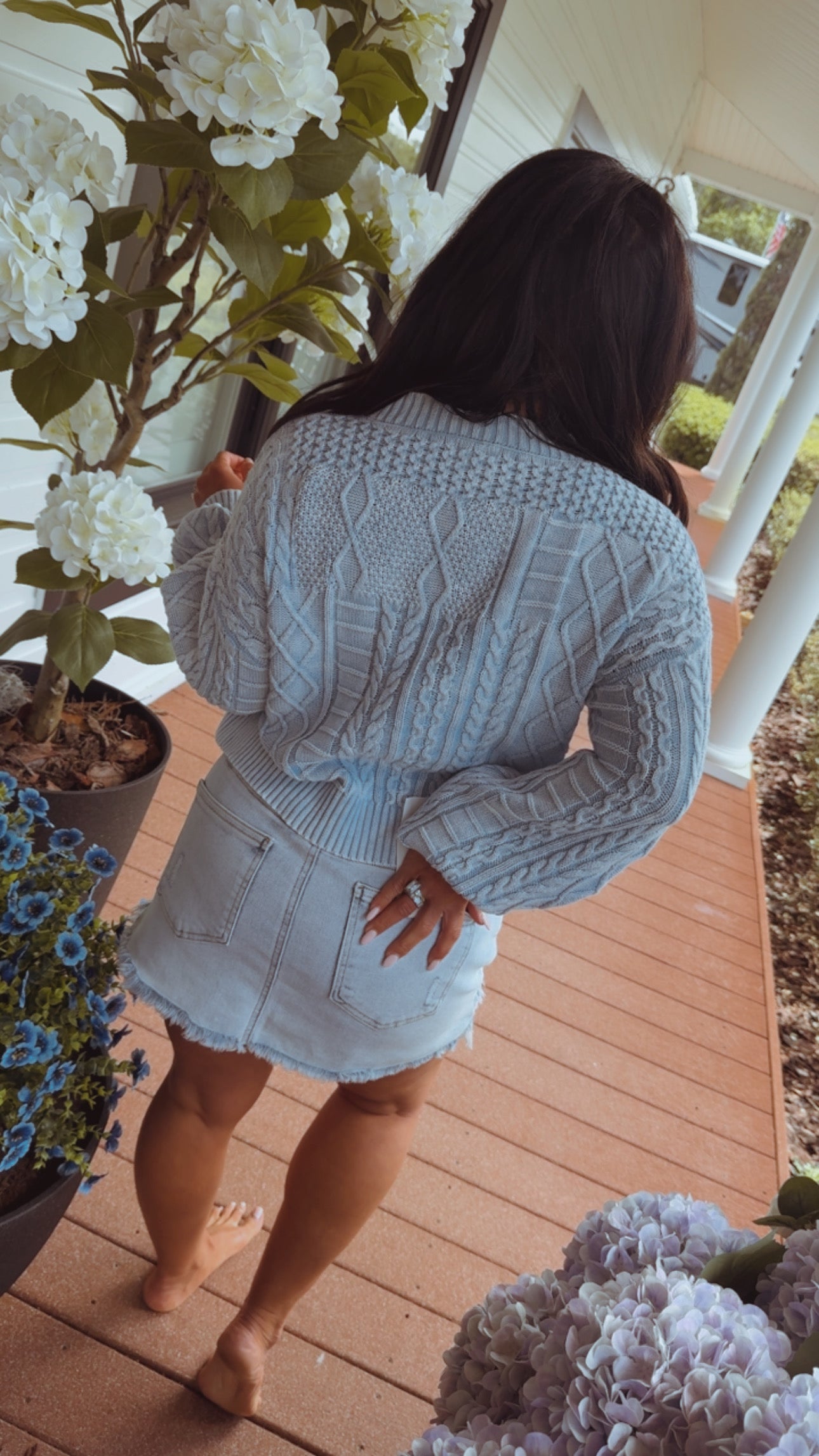 Risen Light Acid Wash High Rise Skort