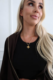 PAPERCLIP CROSS NECKLACE ￼