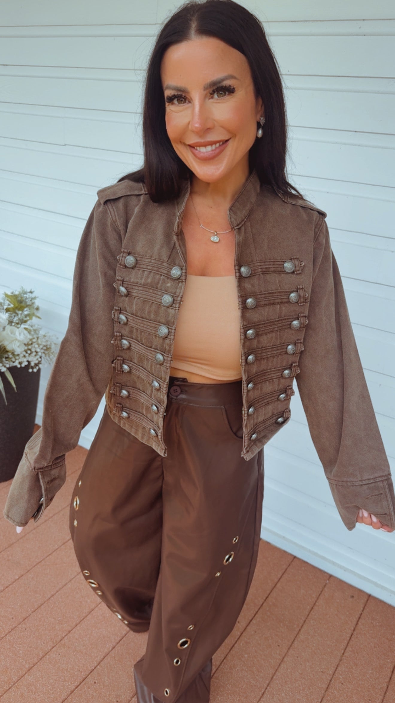 Denim Studded Jacket