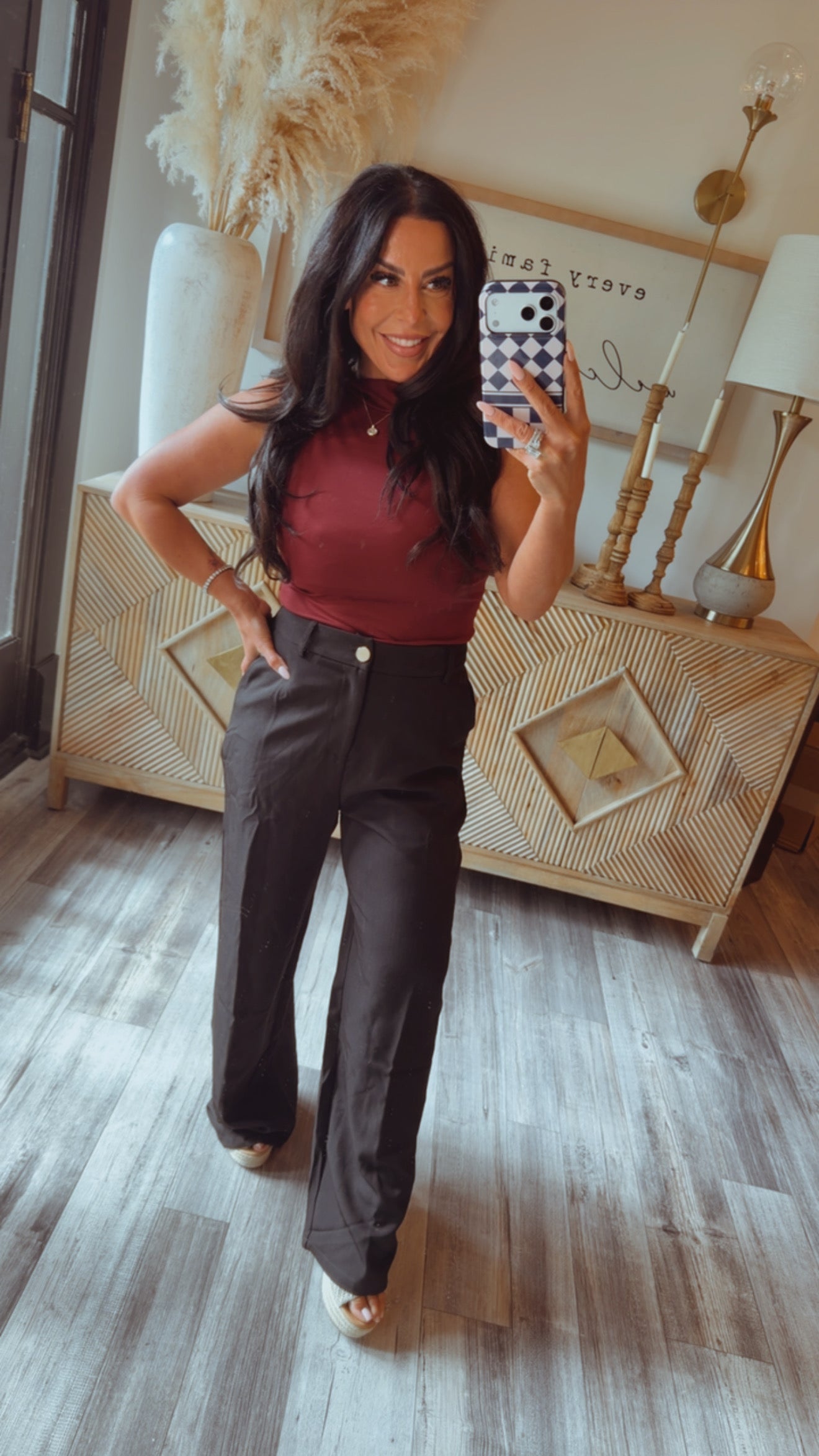 Chic Wide Leg Slacks