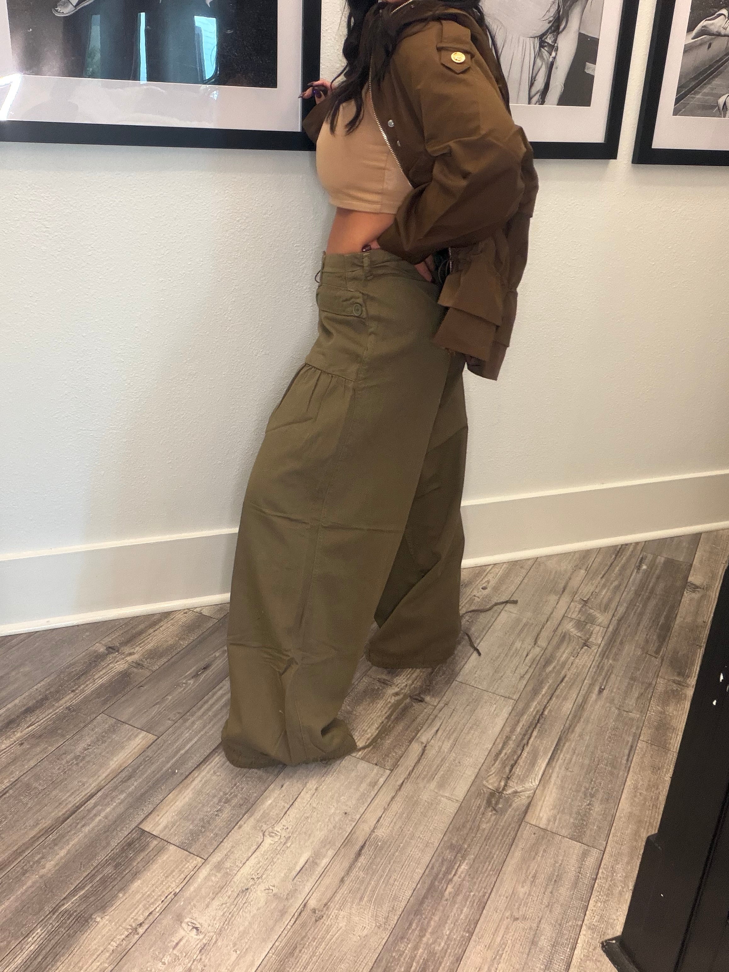Luxe Brown and Gold Button Jacket