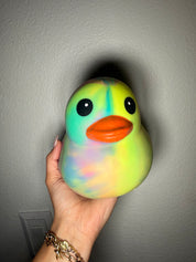 Large green tye Dye Duck Squishy