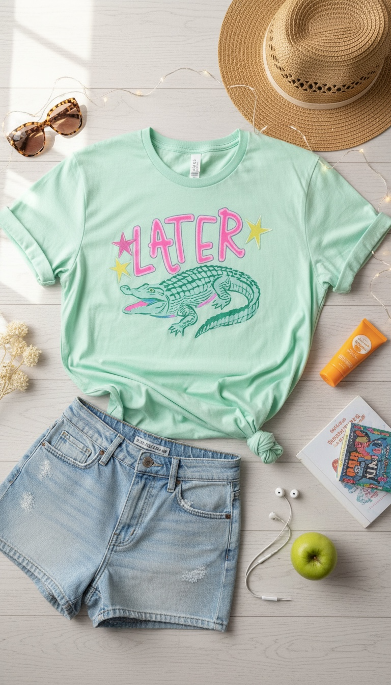 Later Gator  Graphic Top