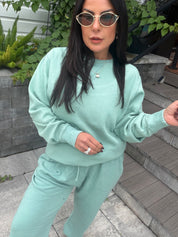 Dusty Teal Soft Joggers
